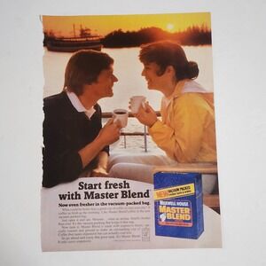 Vintage Print Ad Maxwell House Master Blend coffee sunrise clipping 1983 8x10.5
